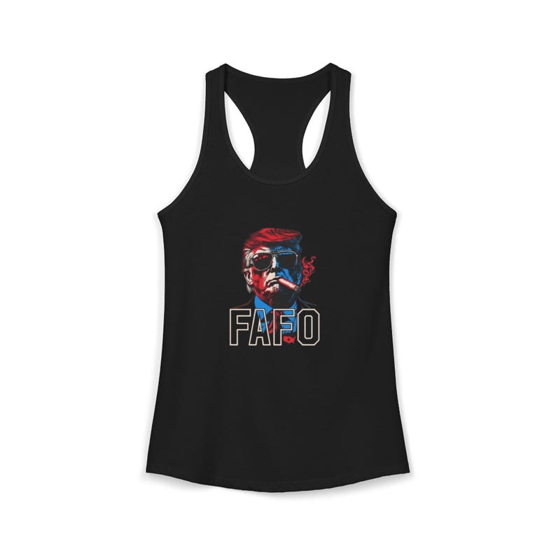 Camiseta sin mangas estilo racerback de Trump, camiseta sin mangas Trump 2026, camiseta sin mangas del 4 de julio imagen 5