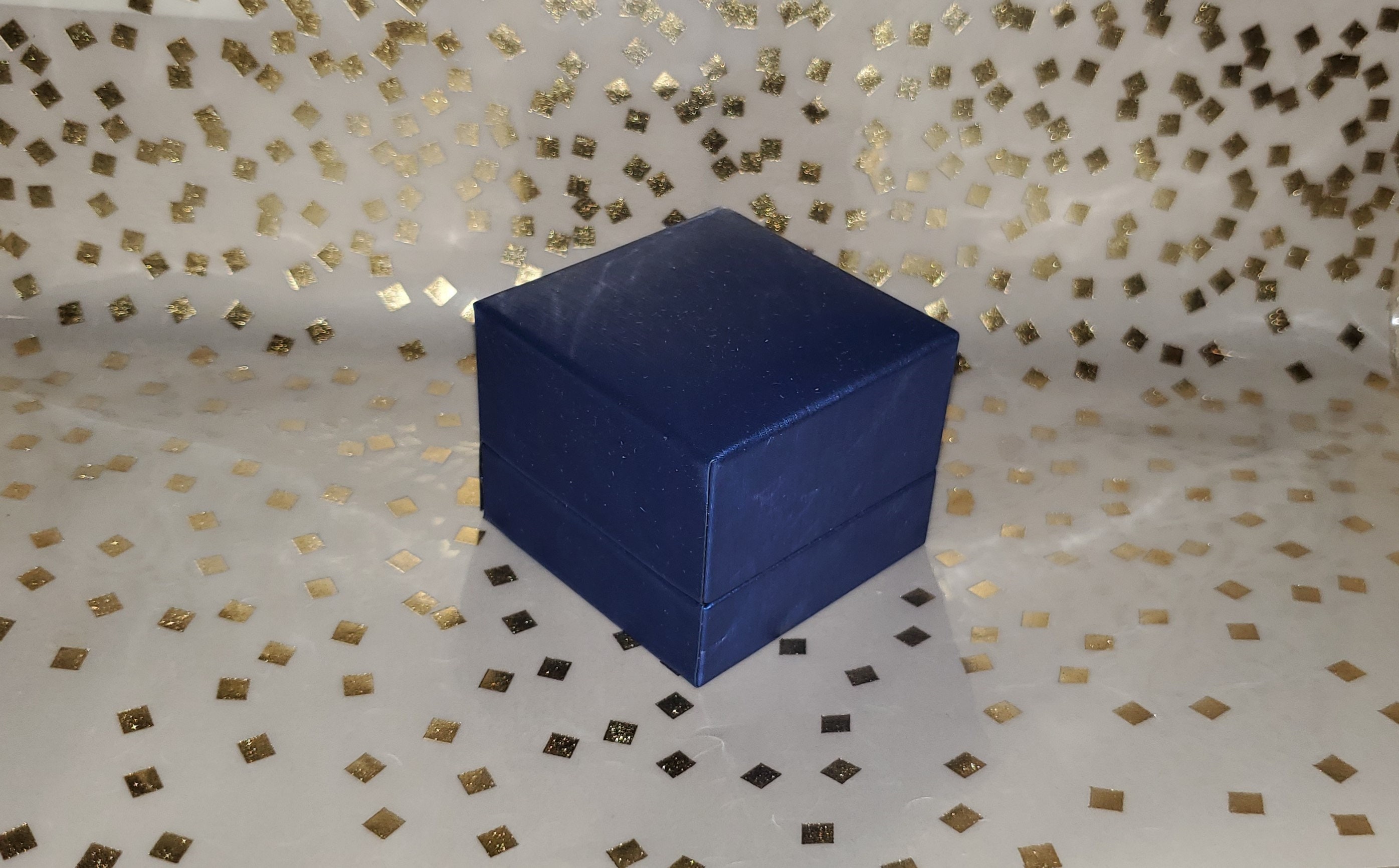 Royal Blue Lighted LED Engagement Ring Box / Illuminated Ring | Etsy