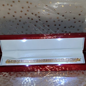 Fancy Genuine wood LED Lighted Ladies Watch / Tennis Bracelet Box italian leather illuminated keepsake Presentation gift box