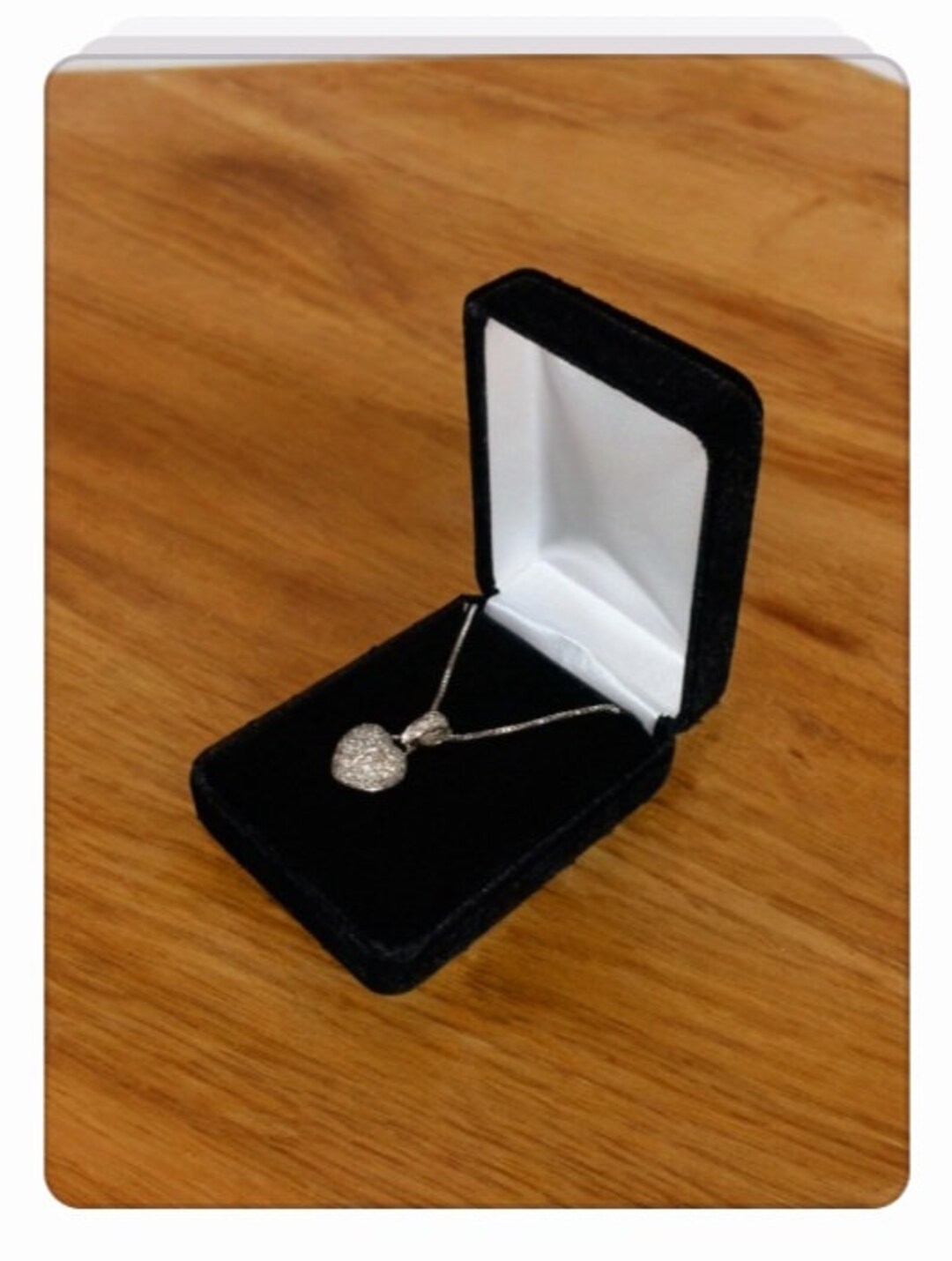 Pendant Box Black Velvet Necklace Pendant Box New Fancy EARRINGS Charm Brooch Gift ...