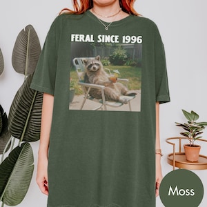 Comfort Colors Custom Year Funny Raccoon TShirt, Personalized Birthday Shirt, Vintage Bday Trip Gift, 30th Birthday Gift, 40th Birthday Gift image 7