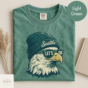 Comfort Colors Vintage Seattle Shirt, Retro Football TShirt, Football Merch Fan Gift, Unisex image 5