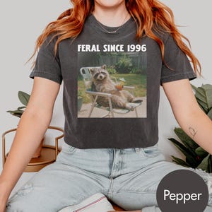 Comfort Colors Custom Year Funny Raccoon TShirt, Personalized Birthday Shirt, Vintage Bday Trip Gift, 30th Birthday Gift, 40th Birthday Gift image 4