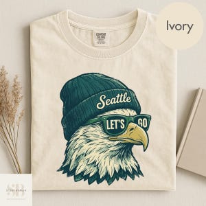 Comfort Colors Vintage Seattle Shirt, Retro Football TShirt, Football Merch Fan Gift, Unisex image 2