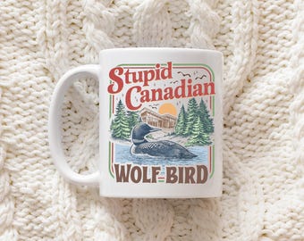 Mug oiseau loup canadien stupide, cadeau Connor Ilya inspiré de la rivalité chauffée, Hollander Rozanov Merch, tasses de l'équipe de hockey