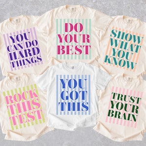 Comfort Colors Test Day Shirt, Matching Teacher Testing Shirts, Cute School Testing Day Tee, Testing Coordinator Shirt, State Test TShirts