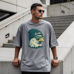 Comfort Colors Vintage Seattle Shirt, Retro Football TShirt, Football Merch Fan Gift, Unisex image 7
