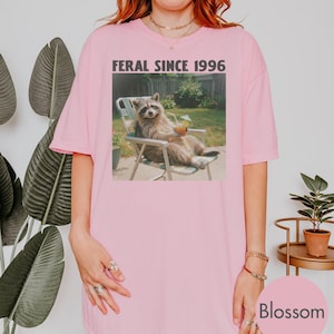 Comfort Colors Custom Year Funny Raccoon TShirt, Personalized Birthday Shirt, Vintage Bday Trip Gift, 30th Birthday Gift, 40th Birthday Gift image 6