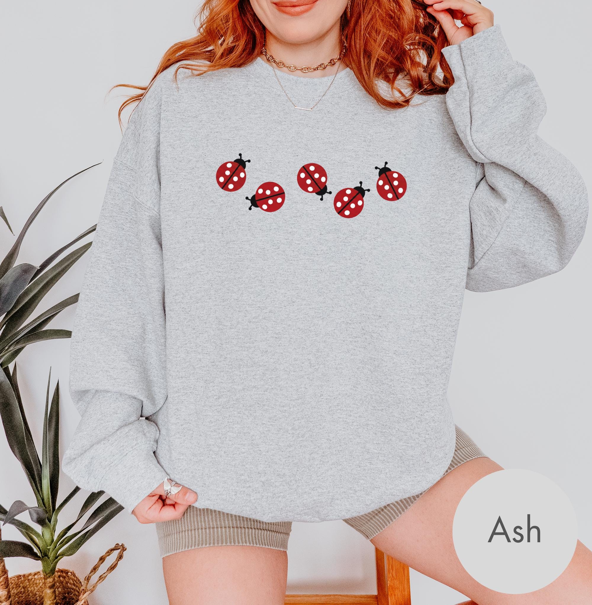 Comfort Colors Retro Ladybug Shirt, Cute Vintage Style Cottagecore Nature Lover Tee, Trendy Summer Boho TShirt