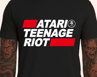 Vintage Atari Teenage Riot Shirt - Red Logo Hardcore Techno Punk