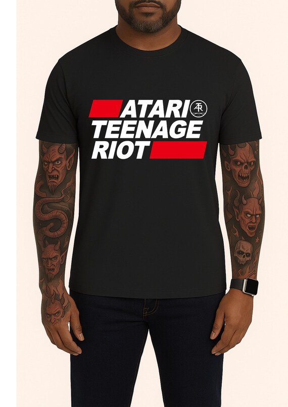 Atari Teenage Riot T-shirt - Digital Hardcore Rave, Unisex Black