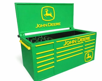 John Deere-inspired mini card holding tooling toolbox.