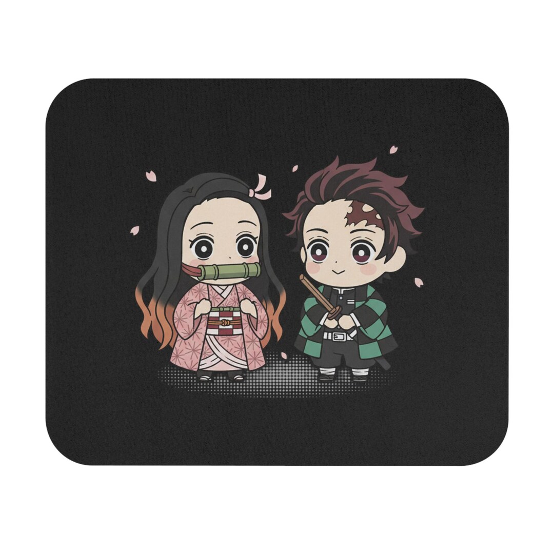 Chibi Demon Slayer Mouse Pad | Rectangle Anime Desk Mat - Etsy Australia