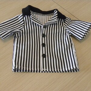 Black and White Referee Uniform designed to fit 18 dolls image 3