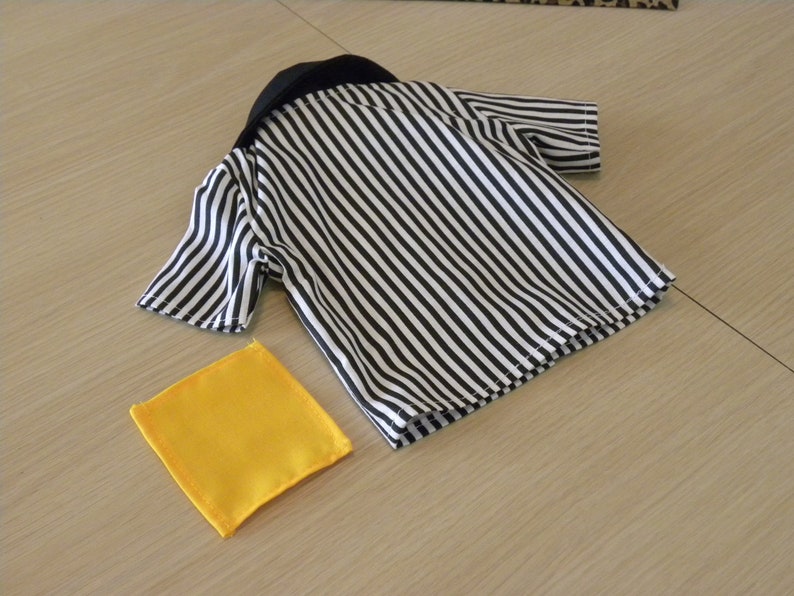 Black and White Referee Uniform designed to fit 18 dolls image 4