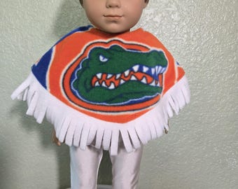 Florida Gators Fleece Poncho and Pants designed to fit 18" dolls