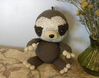 Sammy the baby Sloth crocheted animal