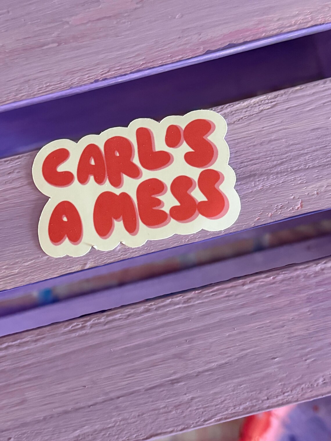 Mess Sticker Carl's a Mess Sticker | Summer House Bravo Quote, Reality TV Drama, Pop ...