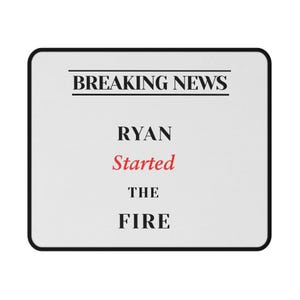 The Office, Alfombrilla de ratón de The Office, Fan de The Office, Regalo para fans de The Office, Alfombrilla de ratón, Ryan inició el fuego, Michael Scott, Regalo del Día de la Madre, Regalo para profesores