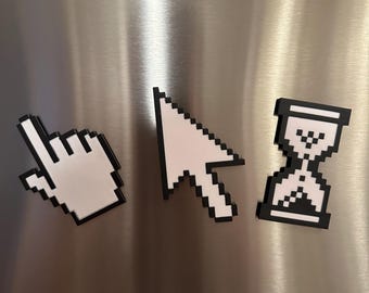 Windows 95 Cursor Magnet Set | 3D Printed Retro Tech Decor