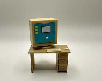 Retro Computer Fidget Clicker 90s Nostalgia 3D Printed Stress Relief Toy