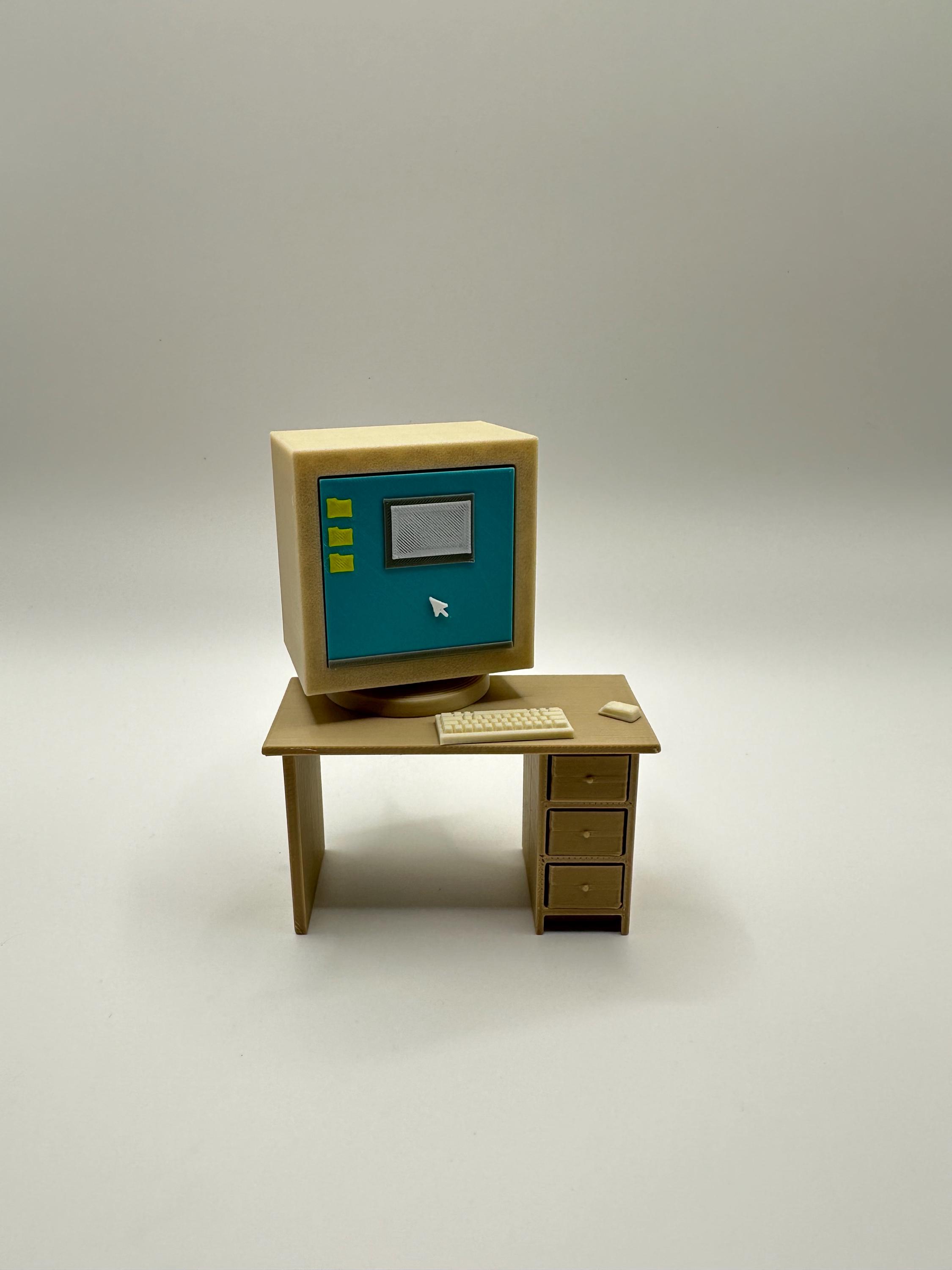 Retro Computer Clicker Retro Computer Fidget Clicker 90s Nostalgia 3D Printed Stress Relief ...