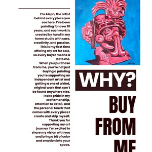 Arte original Cat Power 14x11 Pintura de arte abstracto de grafiti estilo Basquiat imagen 5