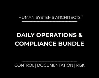 Daily Operations and Compliance Bundle | Restaurant Control and Reporting Systems | Digital Download