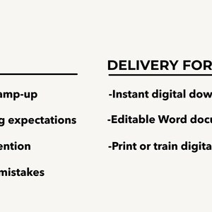 Puede incluir: Gr&aacute;fico color crema con los encabezados "RESULTADOS" y "FORMATO DE ENTREGA". La secci&oacute;n "RESULTADOS" enumera beneficios como una aceleraci&oacute;n m&aacute;s r&aacute;pida de las habilidades. La secci&oacute;n "FORMATO DE ENTREGA" enumera opciones como la descarga digital instant&aacute;nea.