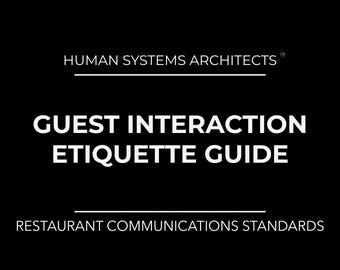 Guía de etiqueta para la interacción con los huéspedes / Estándares de comunicación en restaurantes / Descarga digital