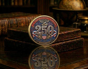 U.S. Semiquincentennial Celebration Coin Honoring Liberty Unity 1776 2026 Enamel Challenge Coin