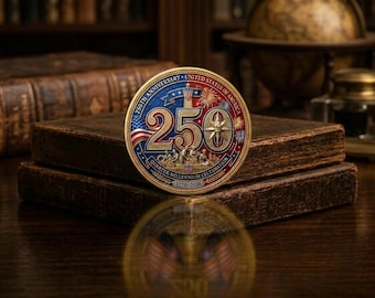 United States 250th Anniversary Coin Quarter Millennium Celebration 1776 2026 Enamel Challenge Coin
