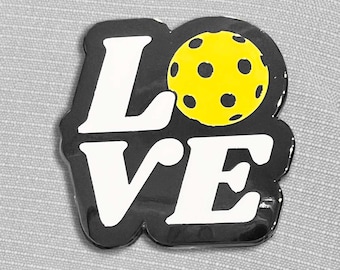 Emaille pin Love Pickleball