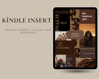 Neutrale Kindle-Einsatz-Bundle | Beige Collage Kindle Dekor | Minimalistische Reader Ästhetik | Digitaler Download