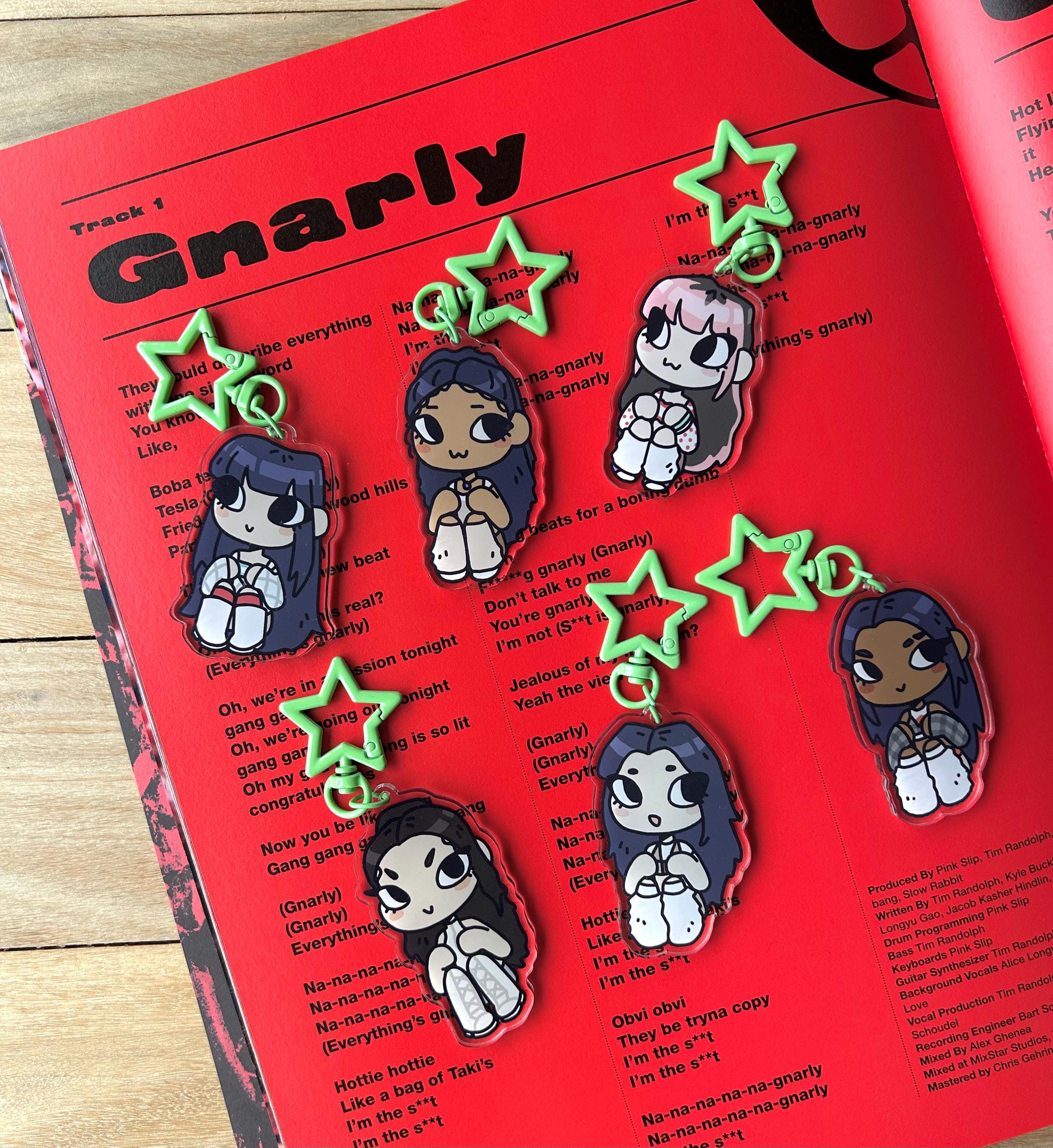 KATSEYE 3名限定キーホルダー Katseye Gnarly Keychains - Etsy