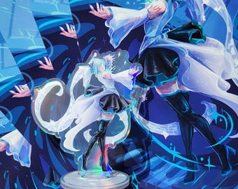 Miku Little Missing Stars Acrylic Holographic Standee