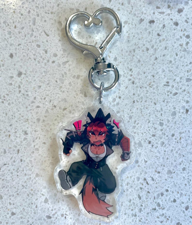 Zenless Zone Zero Aryclic Keychains - Lycon, Hugo Vlad, Manato, and Lighter ZZZ Keychain image 6