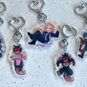 Zenless Zone Zero Aryclic Keychains - Lycon, Hugo Vlad, Manato, and Lighter ZZZ Keychain image 2