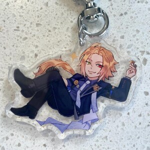 Zenless Zone Zero Aryclic Keychains - Lycon, Hugo Vlad, Manato, and Lighter ZZZ Keychain image 3