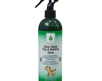 Silver Shield Dog & Bedding Spray - Deodorizing Sanitizer with Colloidal Silver for Dogs