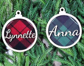 Personalized Christmas Ornament - Personalized Christmas Gift - Custom Name Ornament - Personalized Tree Decoration - Stocking Tag -Gift Tag