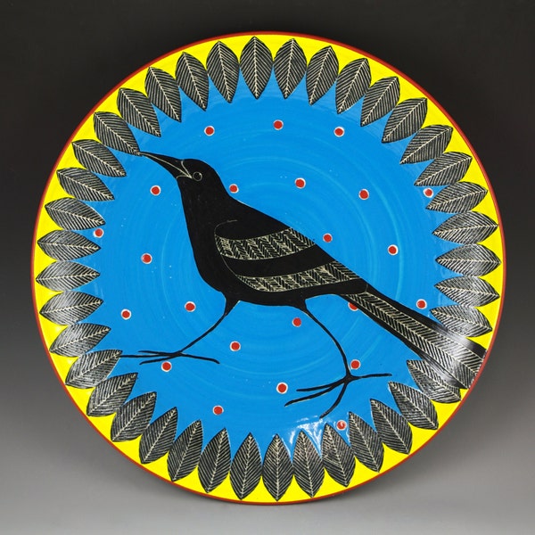 Dinner Plate with Grackle