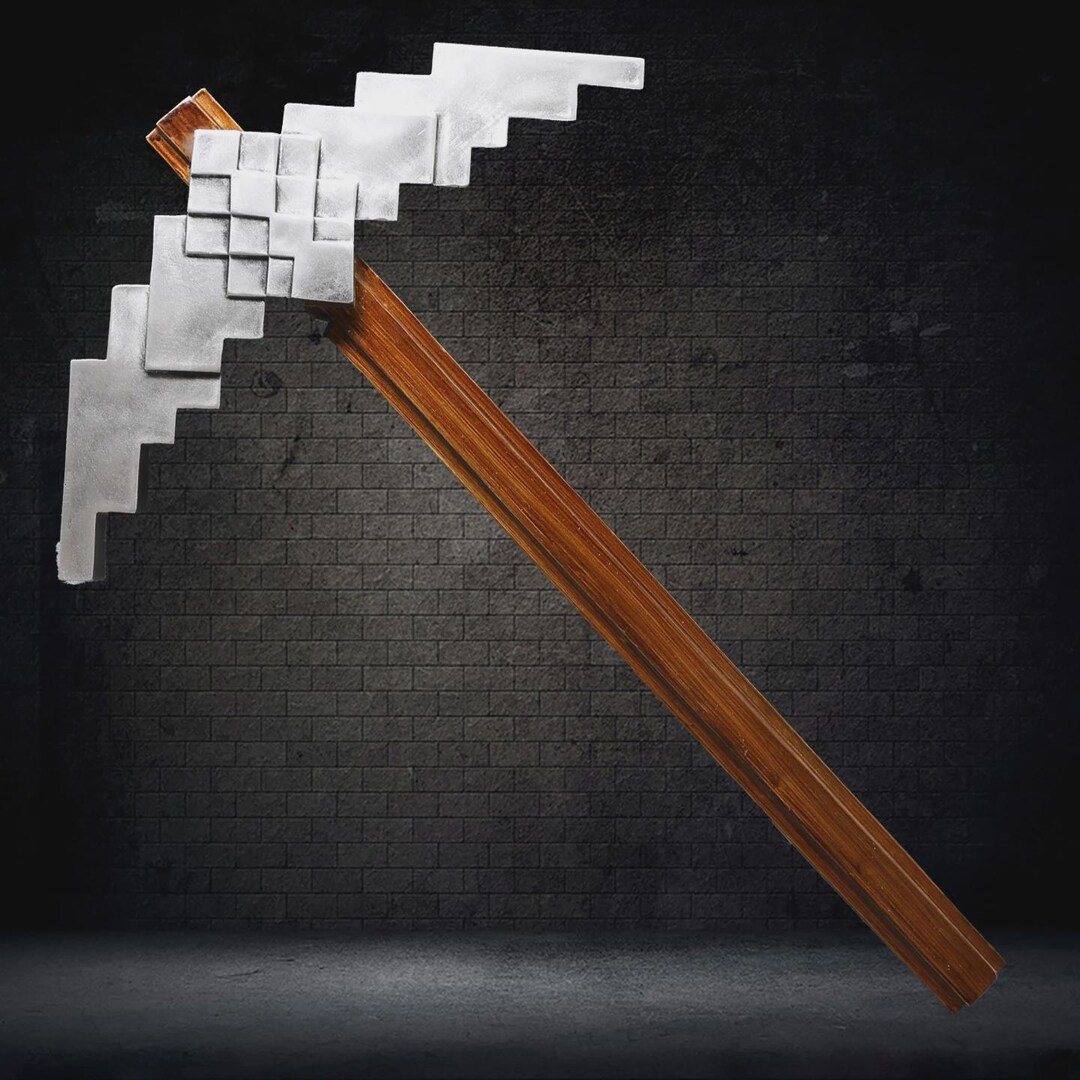 Handcrafted Iron Pixel Pickaxe – Gamer Cosplay Prop, Wall Decor - Etsy
