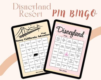 Disney Pin Bingo - Disneyland Resort