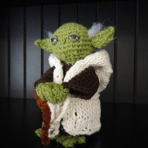 PATTERN - 6&quot; Crochet Figurine with Robe and Cane