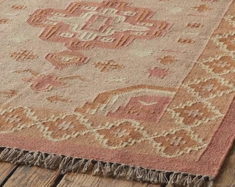 Handmade Boho Kilim Rug – Handwoven Area Rug for Living Room, Bedroom & Home Decor