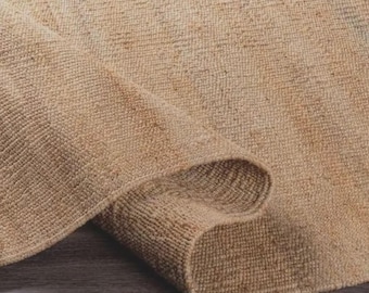 Handwoven hemp Jute Area Rug – Eco-Friendly Boho Farmhouse Style