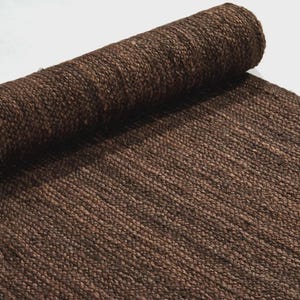 Handmade Brown Jute custom area Rug: Braided Natural Fiber Runner image 6
