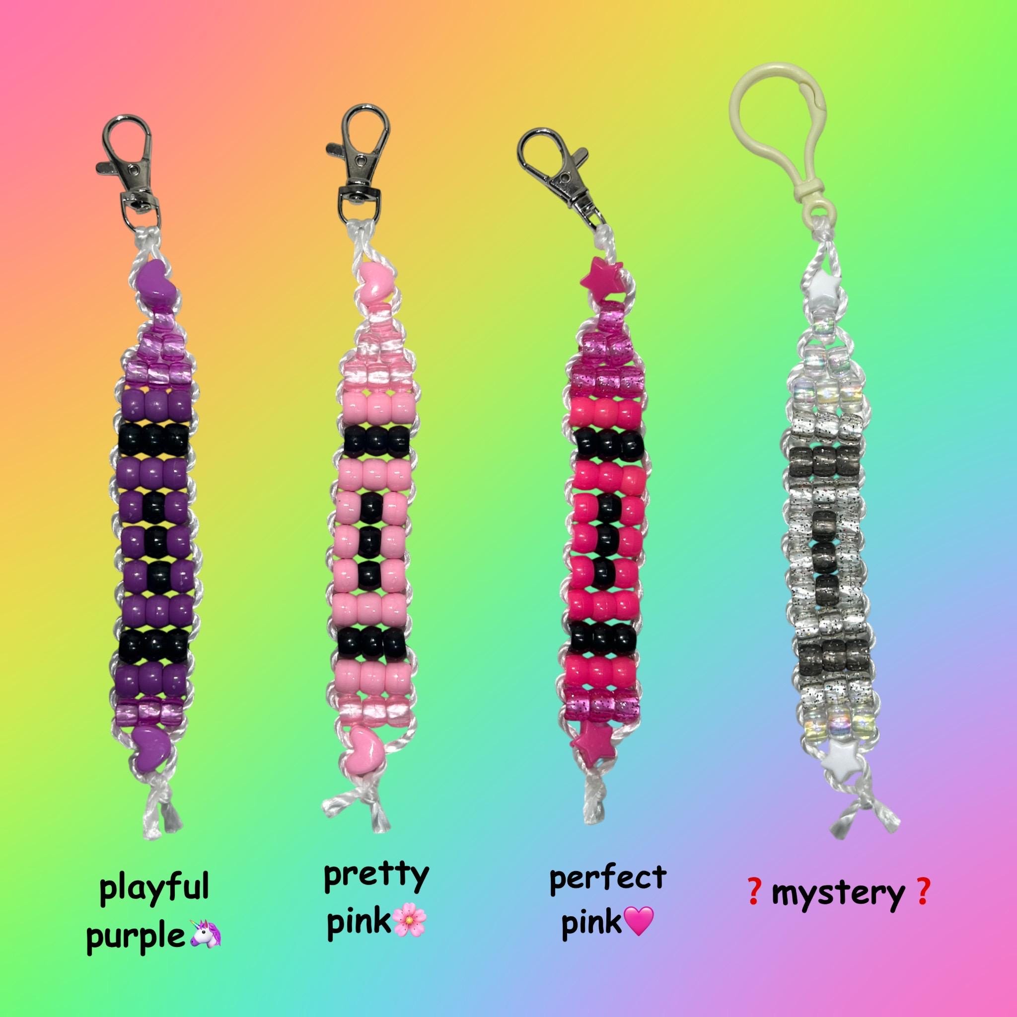 Crayon Key Rings Crayon Kandi Bead Keychains - Etsy