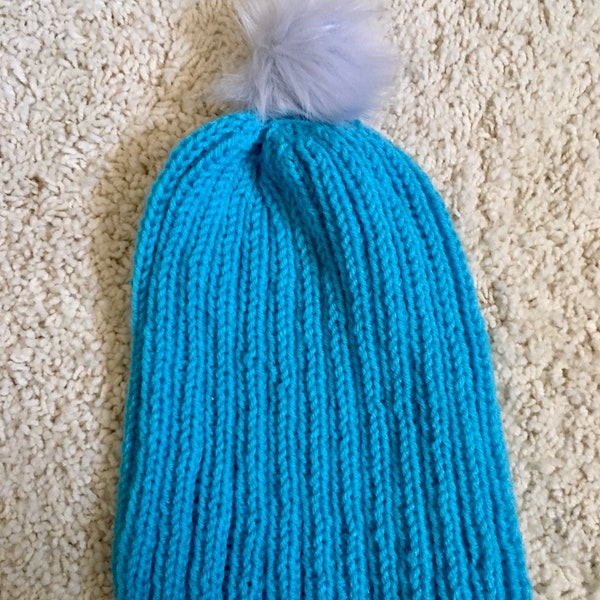 Ice Blue Slouchie Beanie